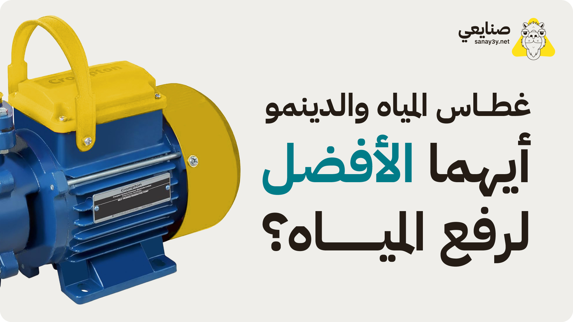غطاس المياه والدينمو